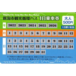 新潟市観光循環バス一日乗車券 3枚(その他)