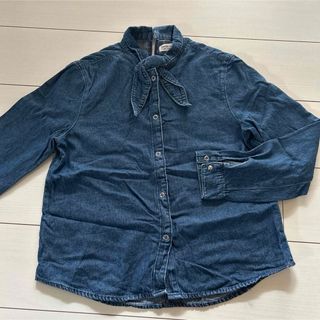 ZARA KIDS - ZARAkids ザラキッズ　デニムシャツ　150cm 美品　リボン