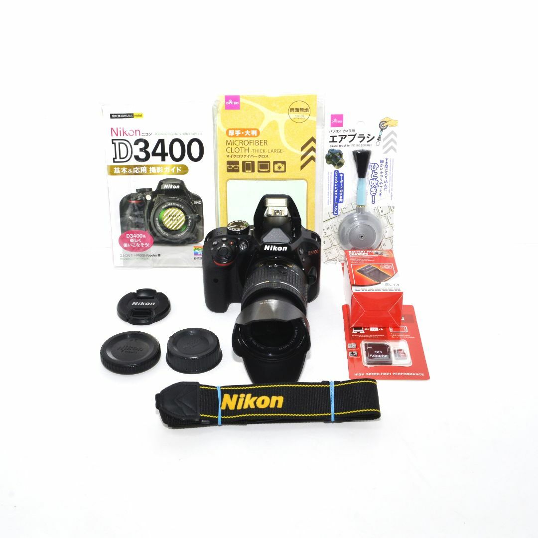 Nikon(ニコン)の❤美品❤高画質　S数極小❤Wi-Fi搭載　スマホ転送❤Nikon D3400❤⑧ スマホ/家電/カメラのカメラ(デジタル一眼)の商品写真