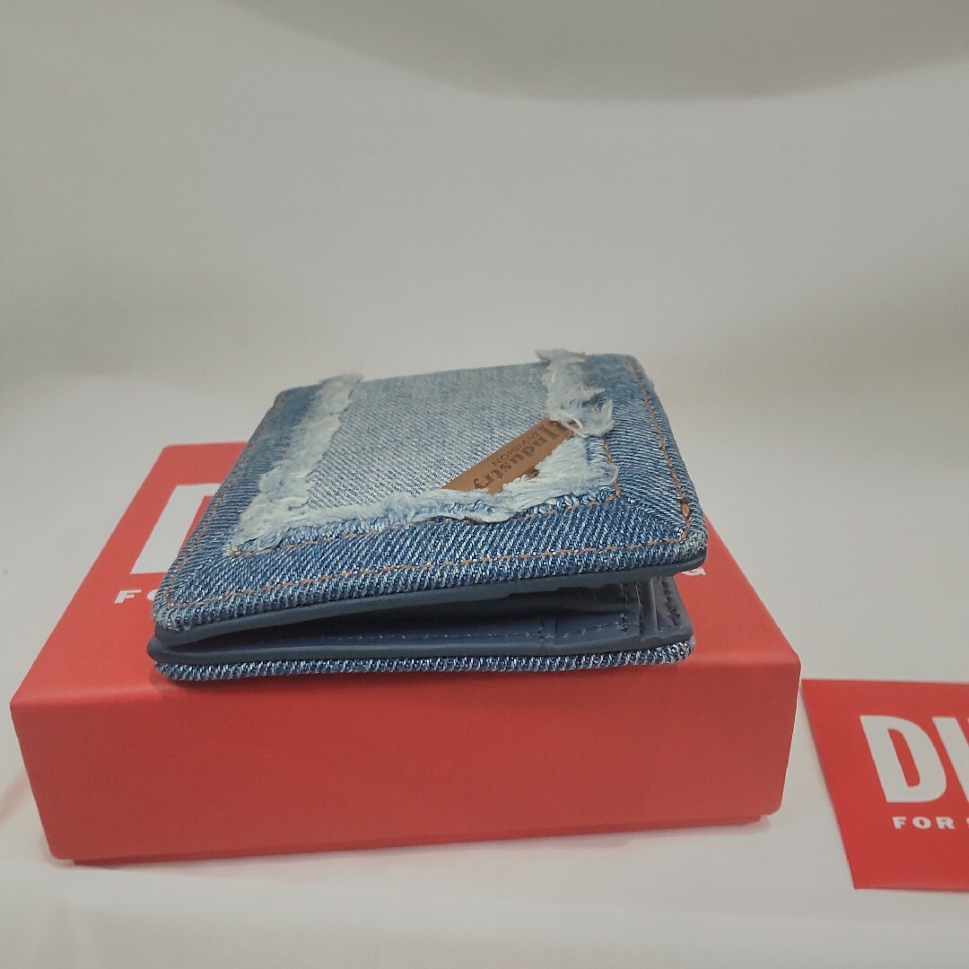 DIESEL(ディーゼル)のDIESEL ディーゼル 折り財布 デニム ブルー X08799P4653 メンズのファッション小物(折り財布)の商品写真