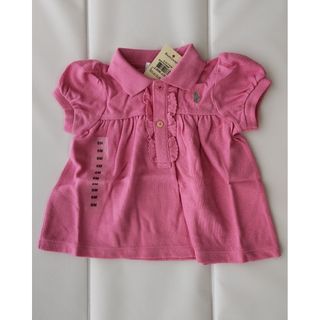 POLO RALPH LAUREN - ラルフローレン　半袖ポロシャツ　ピンク　baby girls ６Ｍ 　６０cm