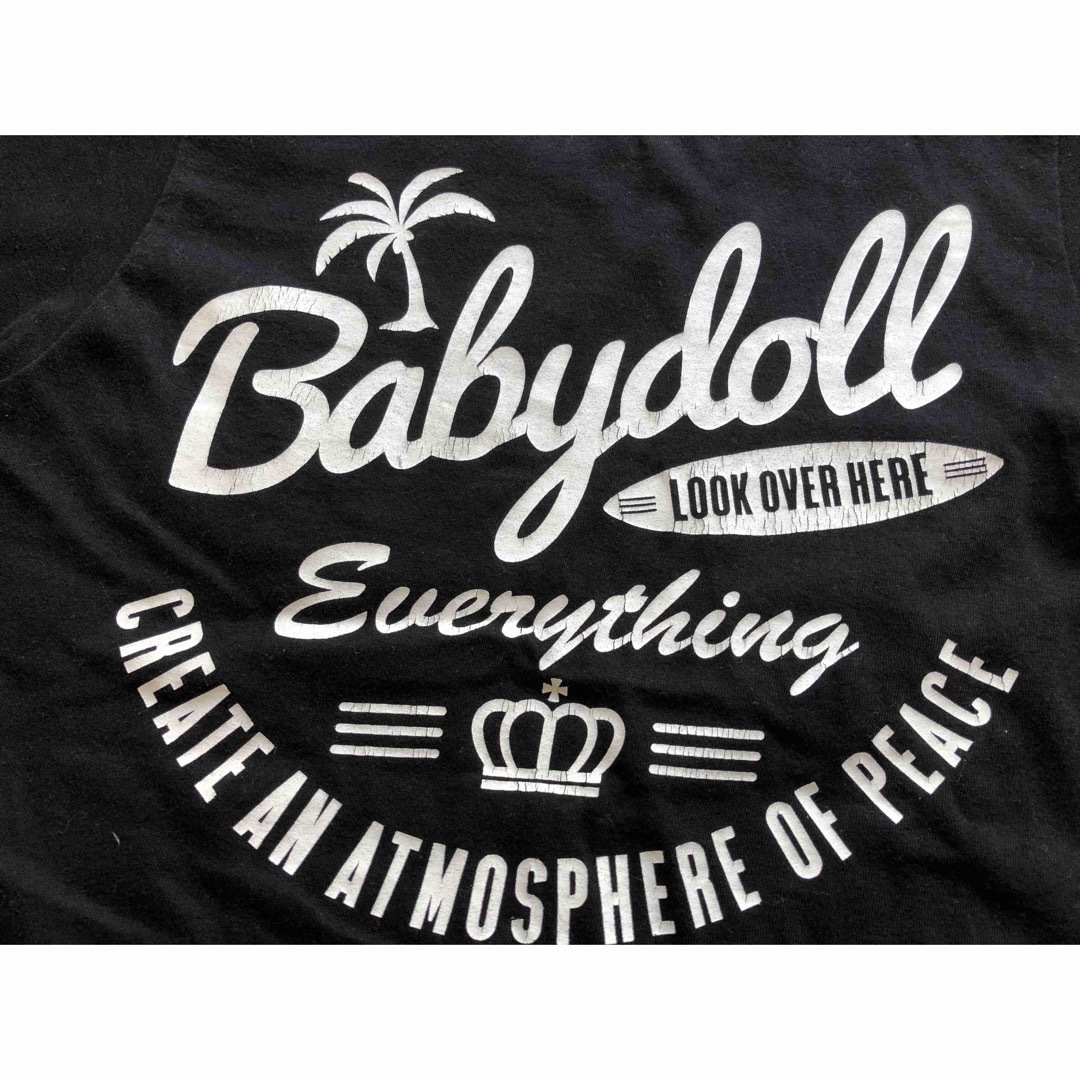 BABYDOLL(ベビードール)のベビードール シャツ  黒  150 キッズ/ベビー/マタニティのキッズ服男の子用(90cm~)(Tシャツ/カットソー)の商品写真