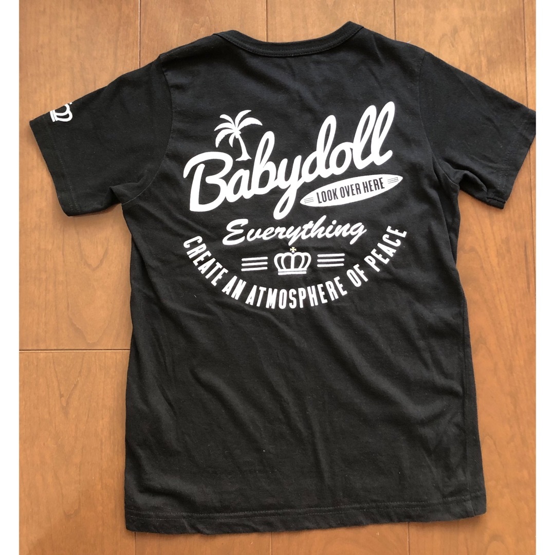 BABYDOLL(ベビードール)のベビードール シャツ  黒  150 キッズ/ベビー/マタニティのキッズ服男の子用(90cm~)(Tシャツ/カットソー)の商品写真