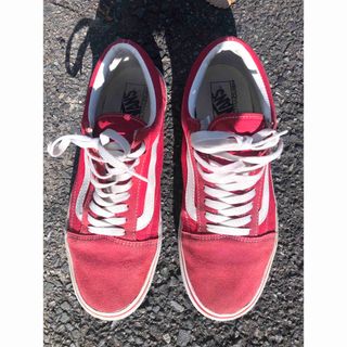 ヴァンズ(VANS)のVANS オールドスクール / 赤×白 / 27.5cm /  レッド (スニーカー)