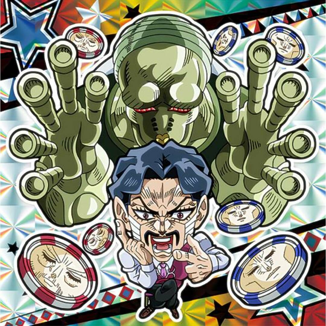 【JO3-13 ダニエル・J・ダービー/オシリス神 (SR スーパーレア) 】 にふぉるめーしょん ジョジョの奇妙な冒険 シールウエハース 〜スターダストクルセイダース Part2〜 エジプト編 エンタメ/ホビーのアニメグッズ(その他)の商品写真