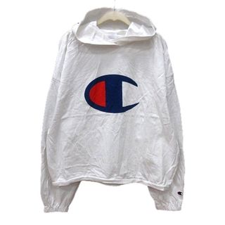 チャンピオン(Champion)のチャンピオン CHAMPION パーカー プルオーバー プリント 長袖 M 白(パーカー)