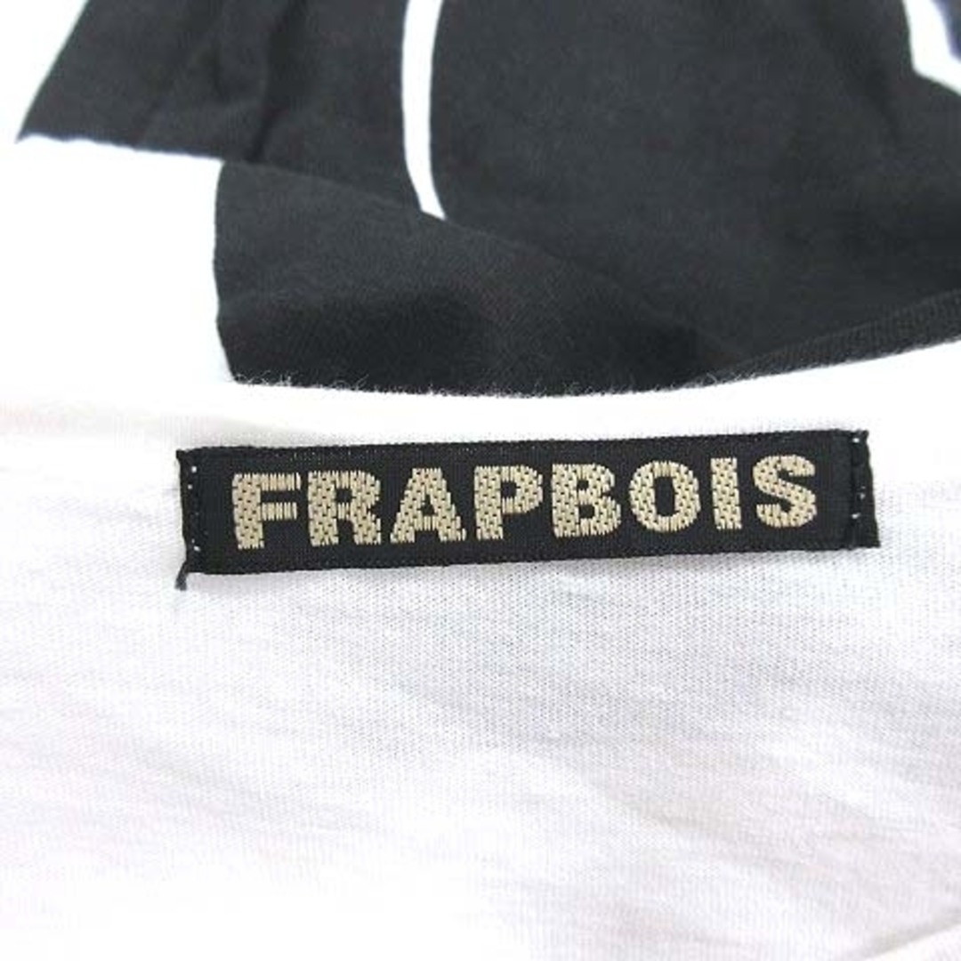 FRAPBOIS(フラボア)のフラボア Tシャツ カットソー 半袖 ボートネック アニマルプリント 1 白 レディースのトップス(Tシャツ(半袖/袖なし))の商品写真