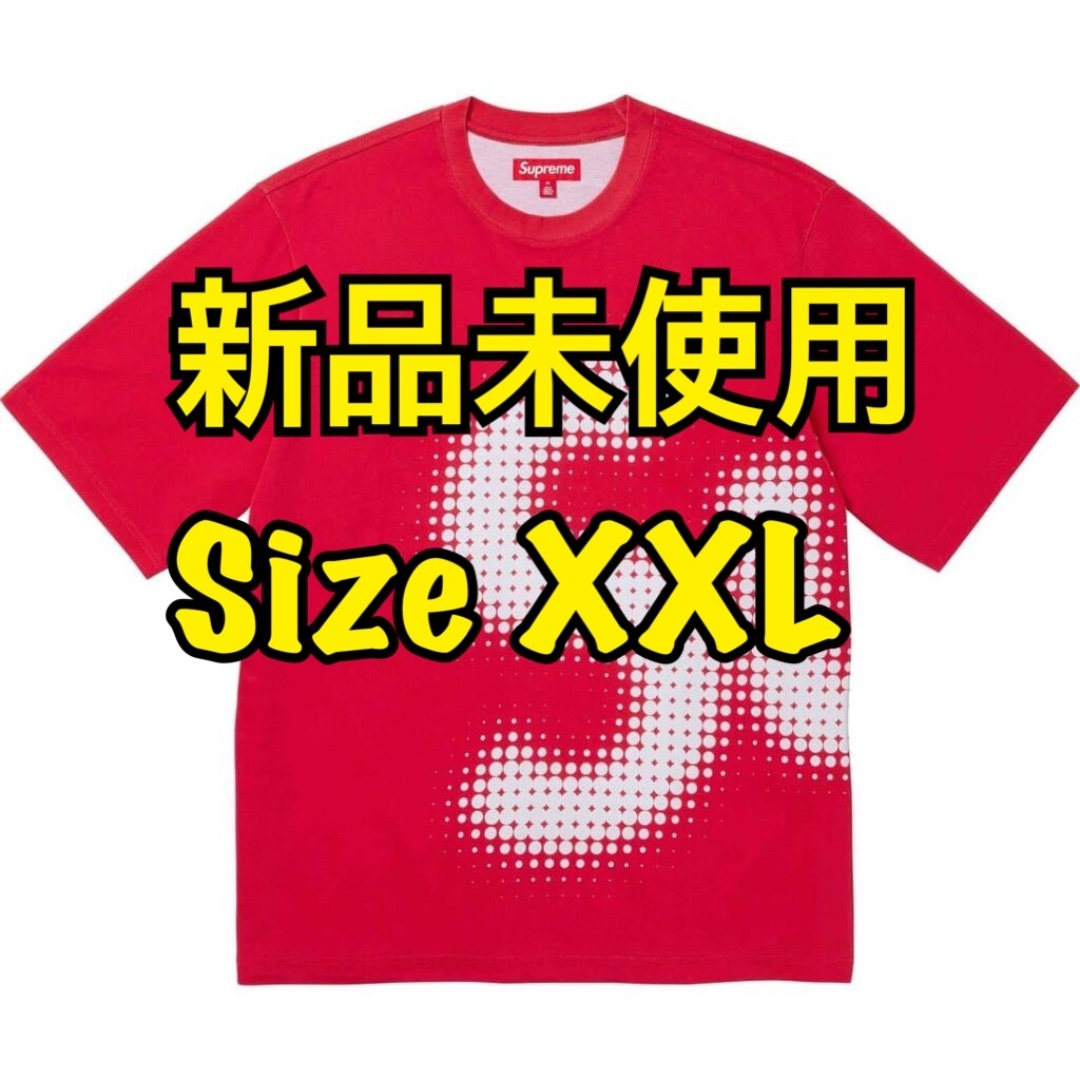 Supreme(シュプリーム)のSupreme Halftone S/S Top Bright Red XXL メンズのトップス(Tシャツ/カットソー(半袖/袖なし))の商品写真