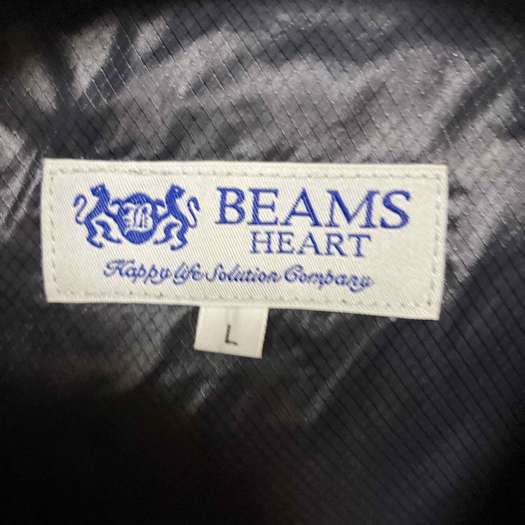 BEAMS(ビームス)のビームス　ウィンドブレーカー黒 メンズのジャケット/アウター(ナイロンジャケット)の商品写真