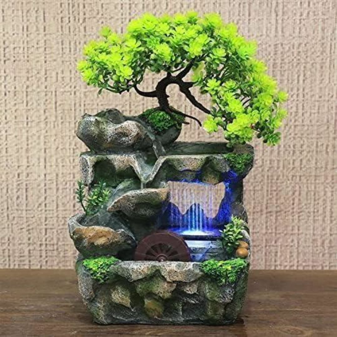 置物 卓上噴水 デスクトップ噴水 ミニ滝 LEDライト付き ヨガ 置物 卓上噴水 デスクトップ噴水 ミニ滝 LEDライト付き ヨガ