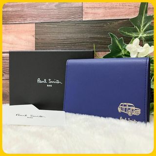 ポールスミス(Paul Smith)の新品同様 箱 Paul Smith ミニエンボス 2つ折り 財布 コンパクト 車(折り財布)