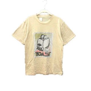 エヌハリウッド(N.HOOLYWOOD)のN.HOOLYWOOD Tシャツ カットソー プリント 38 黄色 イエロー(Tシャツ/カットソー(半袖/袖なし))