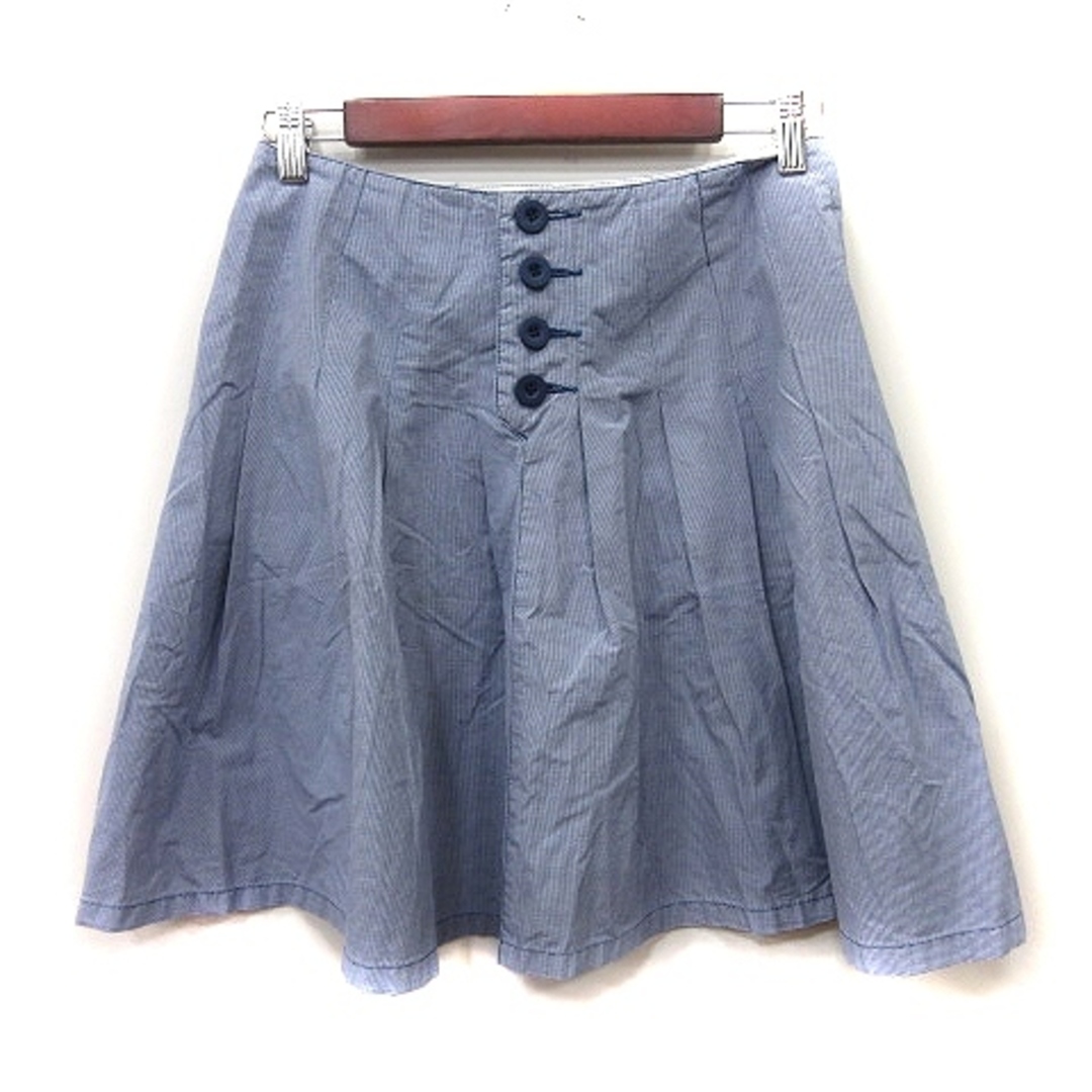 DRESSTERIOR(ドレステリア)のドレステリア フレアスカート ひざ丈 36 紺 ネイビー /YI レディースのスカート(ひざ丈スカート)の商品写真