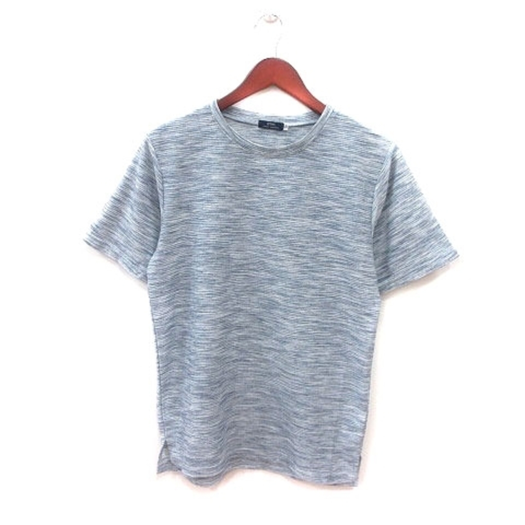 URBAN RESEARCH(アーバンリサーチ)のアーバンリサーチ アイテムズ カットソー クルーネック 総柄 半袖 38 青 白 メンズのトップス(Tシャツ/カットソー(半袖/袖なし))の商品写真
