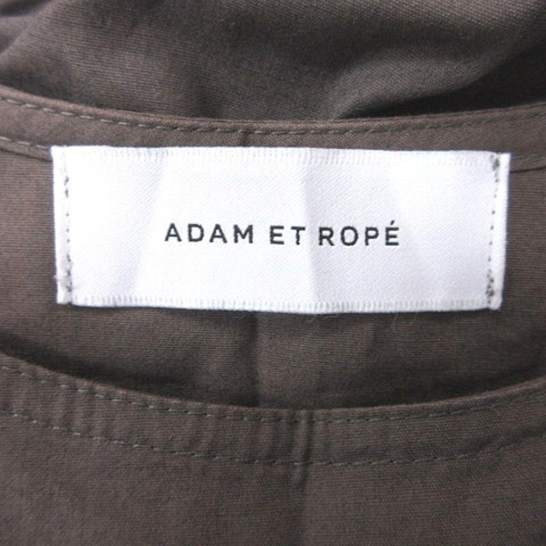 Adam et Rope'(アダムエロぺ)のアダムエロペ ワンピース ロング 五分袖 F 茶 ブラウン レディースのワンピース(ロングワンピース/マキシワンピース)の商品写真