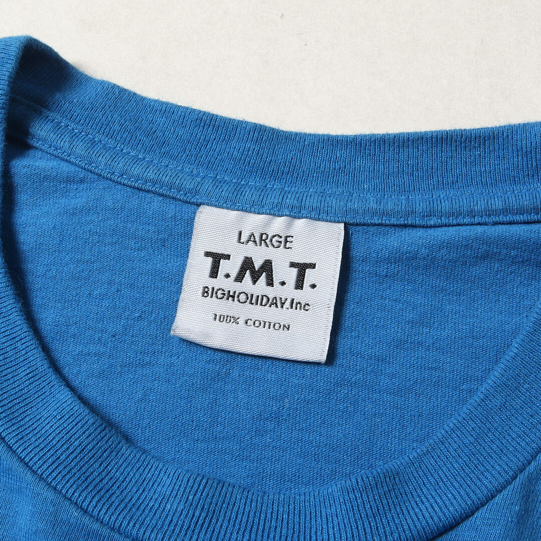 TMT(ティーエムティー)のTMT ティーエムティー Tシャツ サイズ:L GO HOMEロゴ クルーネック 半袖Tシャツ ブルー トップス カットソー【メンズ】【中古】 メンズのトップス(Tシャツ/カットソー(半袖/袖なし))の商品写真