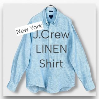 ジェイクルー(J.Crew)の【ジェイクルー】J.CREWボタンダウンシャツ ストライプ リネン 長袖シャツ(シャツ)