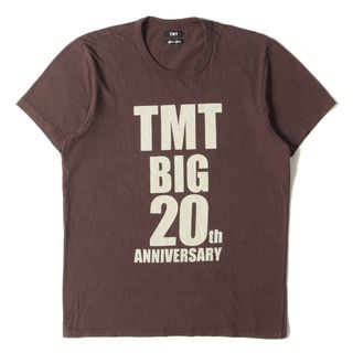 ティーエムティー(TMT)の美品 TMT ティーエムティー Tシャツ サイズ:L 19SS 20周年記念 TMT BIG 20 クルーネック 半袖Tシャツ ブラウン トップス カットソー【メンズ】【中古】(Tシャツ/カットソー(半袖/袖なし))