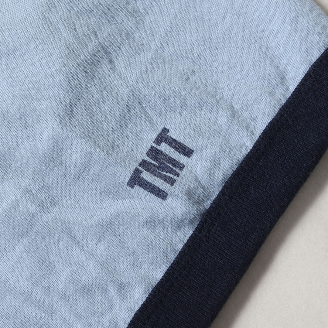 TMT(ティーエムティー)のTMT ティーエムティー Tシャツ サイズ:L クラウンロゴ リンガー 半袖Tシャツ ブルー トップス カットソー【メンズ】【中古】 メンズのトップス(Tシャツ/カットソー(半袖/袖なし))の商品写真