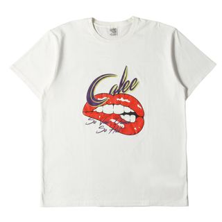 キャリー(CALEE)のCALEE キャリー Tシャツ サイズ:XL 22SS グラフィック プリント クルーネック 半袖Tシャツ DYING TO SAY SOMETHING T-SHIRT ホワイト 白 トップス カットソー【メンズ】【中古】(Tシャツ/カットソー(半袖/袖なし))