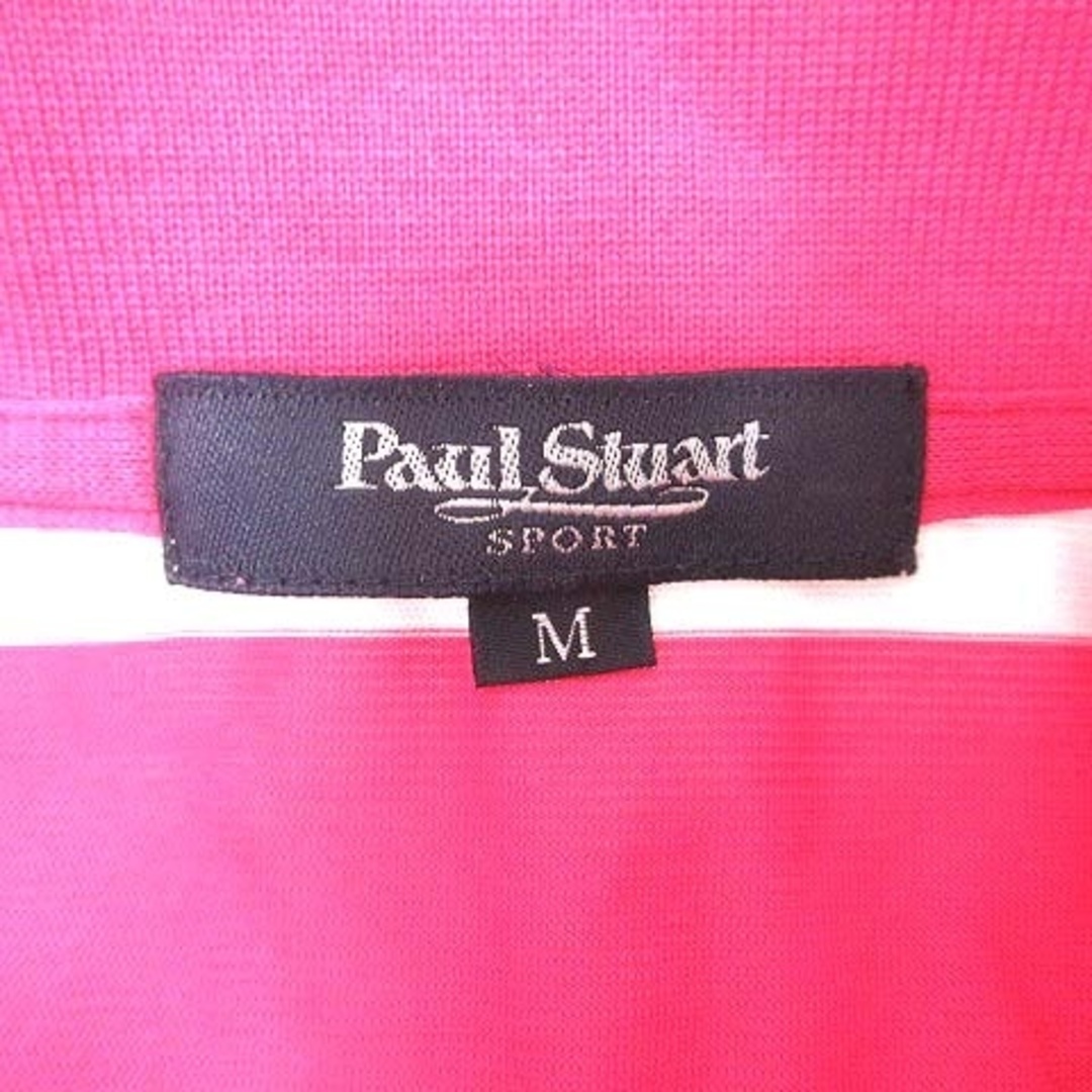 PAUL SMITH SPORTS ポロシャツ カットソー ボーダー M ピンク レディースのトップス(ポロシャツ)の商品写真