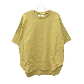 ホリデイ(holiday)のホリデイ Tシャツ カットソー 半袖 ドロップショルダー クルーネック 黃(Tシャツ(半袖/袖なし))