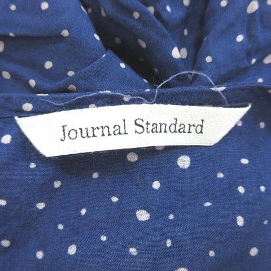 JOURNAL STANDARD(ジャーナルスタンダード)のジャーナルスタンダード ブラウス シャツ フレンチスリーブ Vネック ドット 青 レディースのトップス(シャツ/ブラウス(半袖/袖なし))の商品写真