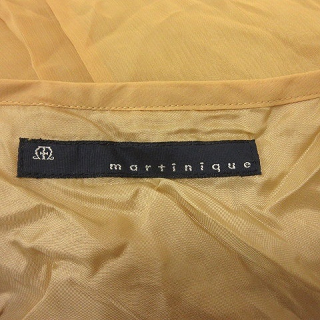 マルティニーク  ブラウス プルオーバー ノースリーブ 黄色 イエロー /YI レディースのトップス(シャツ/ブラウス(半袖/袖なし))の商品写真