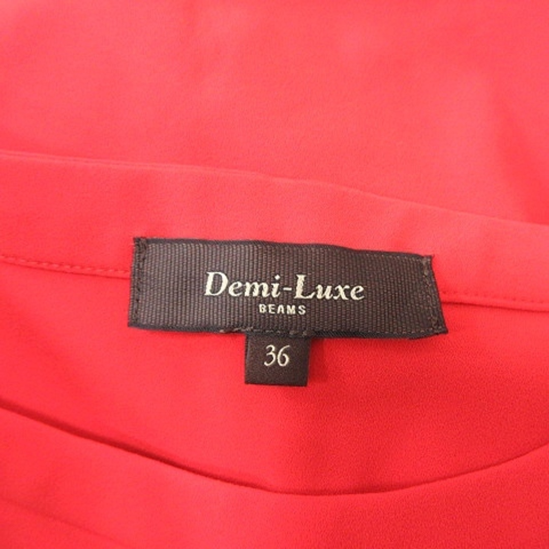 Demi-Luxe BEAMS(デミルクスビームス)のデミルクス ビームス カットソー 半袖 36 赤 レッド /YI レディースのトップス(カットソー(半袖/袖なし))の商品写真