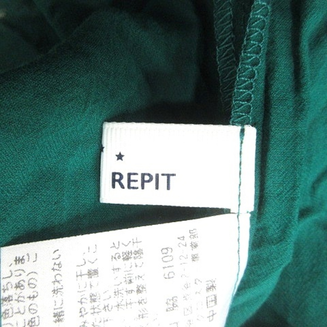 fredy(フレディ)のフレディ fredy repit ブラウス ノースリーブ 38 緑 グリーン レディースのトップス(シャツ/ブラウス(半袖/袖なし))の商品写真