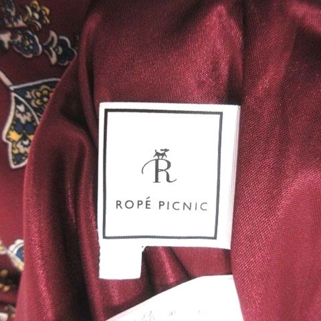 Rope' Picnic(ロペピクニック)のROPE Picnic フレアスカート ロング マキシ 総柄 40 赤 レッド レディースのスカート(ロングスカート)の商品写真