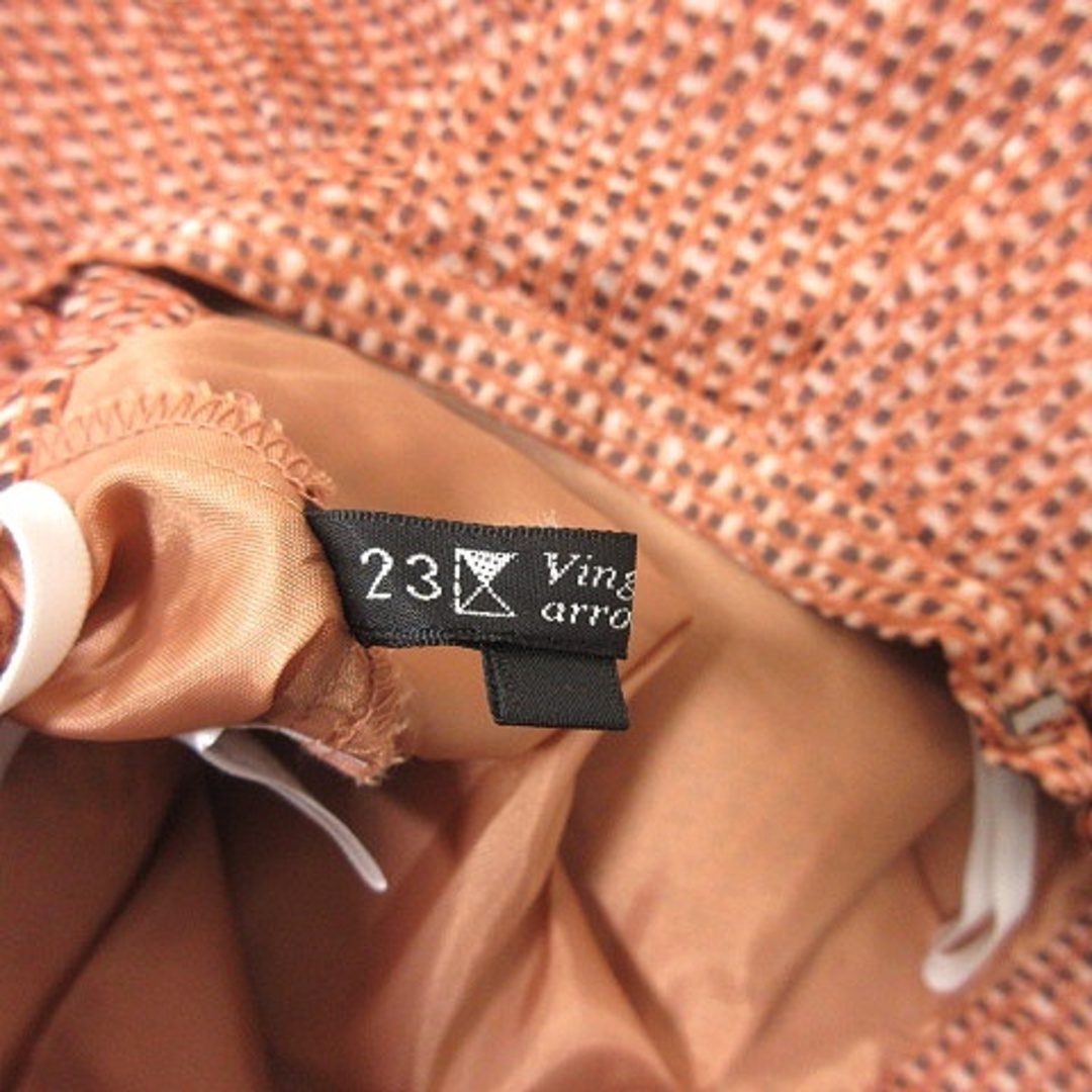 23区(ニジュウサンク)の23区 オンワード樫山 フレアスカート ミモレ ロング シフォン 36 オレンジ レディースのスカート(ロングスカート)の商品写真