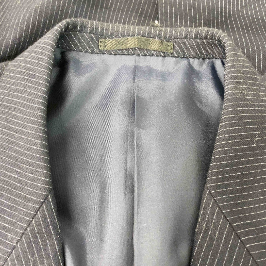 MACKENZIE　ヴィンテージ　 メンズ テーラードジャケットとベストセット　濃紺　ストライプ メンズのジャケット/アウター(テーラードジャケット)の商品写真