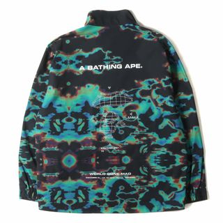 アベイシングエイプ(A BATHING APE)の美品 A BATHING APE ア ベイシング エイプ ジャケット サイズ:L 23SS サーモグラフィー カモ M65ジャケット THERMOGRAPHY LOOSE FIT M-65 JACKET ブラック 黒 アウター ブルゾン 上着【メンズ】【中古】(ミリタリージャケット)