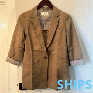 SHIPS - SHIPS  シップス　テーラードジャケット　ベージュ