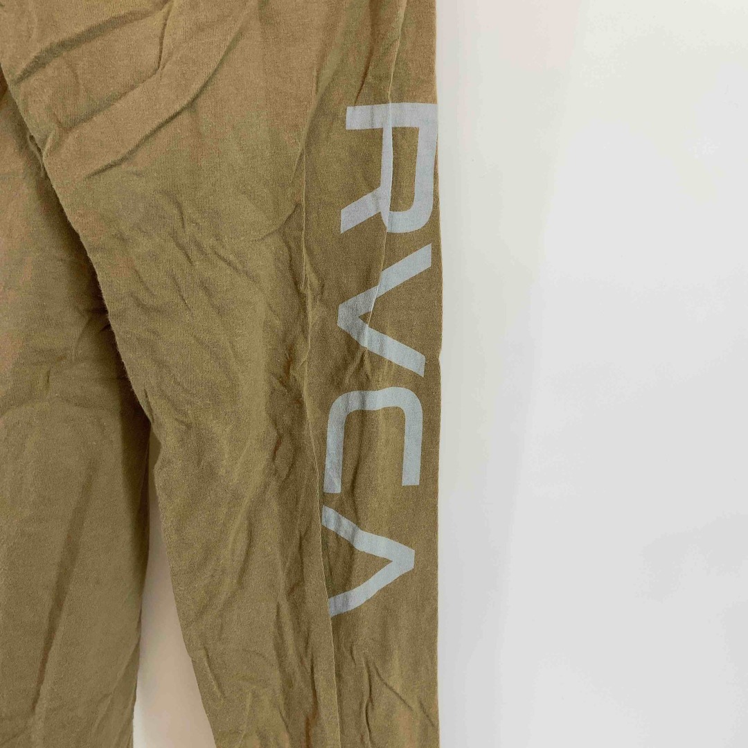 RVCA(ルーカ)のRVCA ルーカ メンズ Tシャツ（長袖）カーキ 緑  ラウンドネック メンズのトップス(Tシャツ/カットソー(七分/長袖))の商品写真