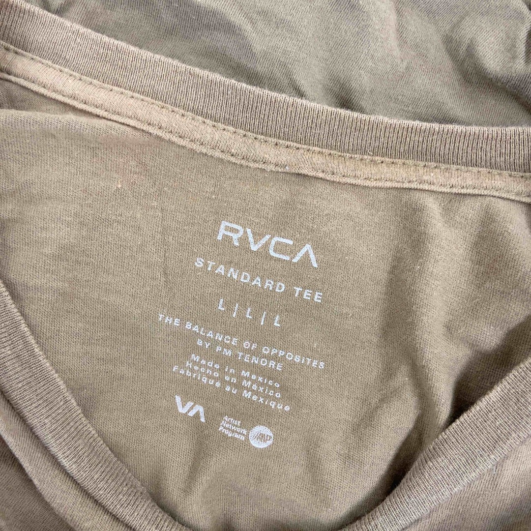 RVCA(ルーカ)のRVCA ルーカ メンズ Tシャツ（長袖）カーキ 緑  ラウンドネック メンズのトップス(Tシャツ/カットソー(七分/長袖))の商品写真