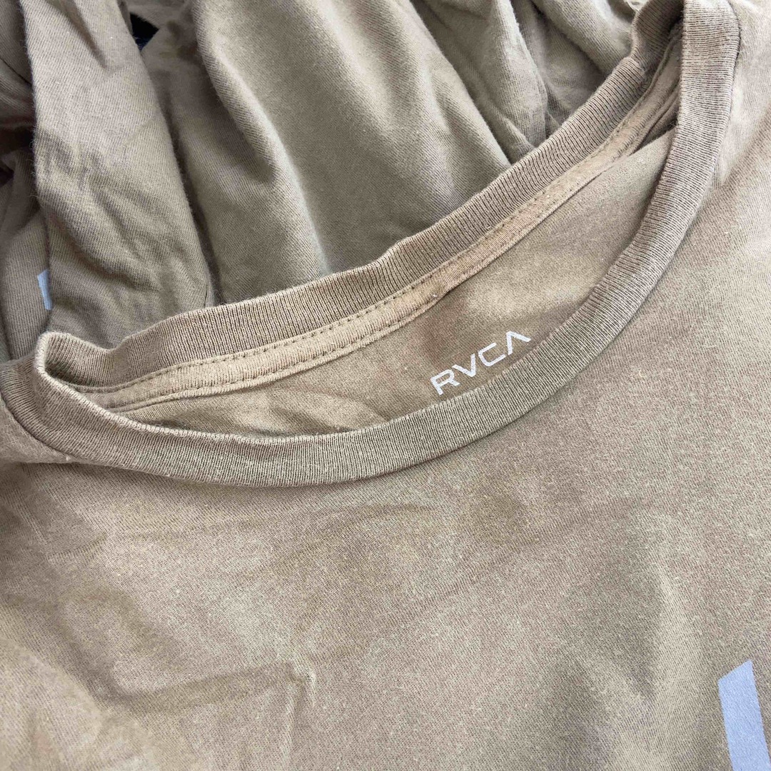 RVCA(ルーカ)のRVCA ルーカ メンズ Tシャツ（長袖）カーキ 緑  ラウンドネック メンズのトップス(Tシャツ/カットソー(七分/長袖))の商品写真