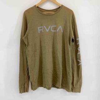 RVCA ルーカ メンズ Tシャツ（長袖）カーキ 緑  ラウンドネック