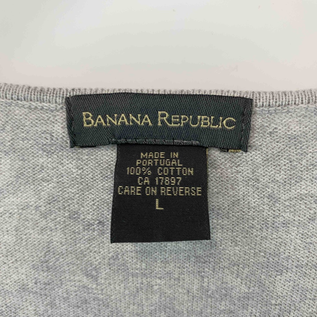 BANANA REPUBLIC バナナリパブリック レディース ニット/セーター ラウンドネック グレー レディースのトップス(ニット/セーター)の商品写真