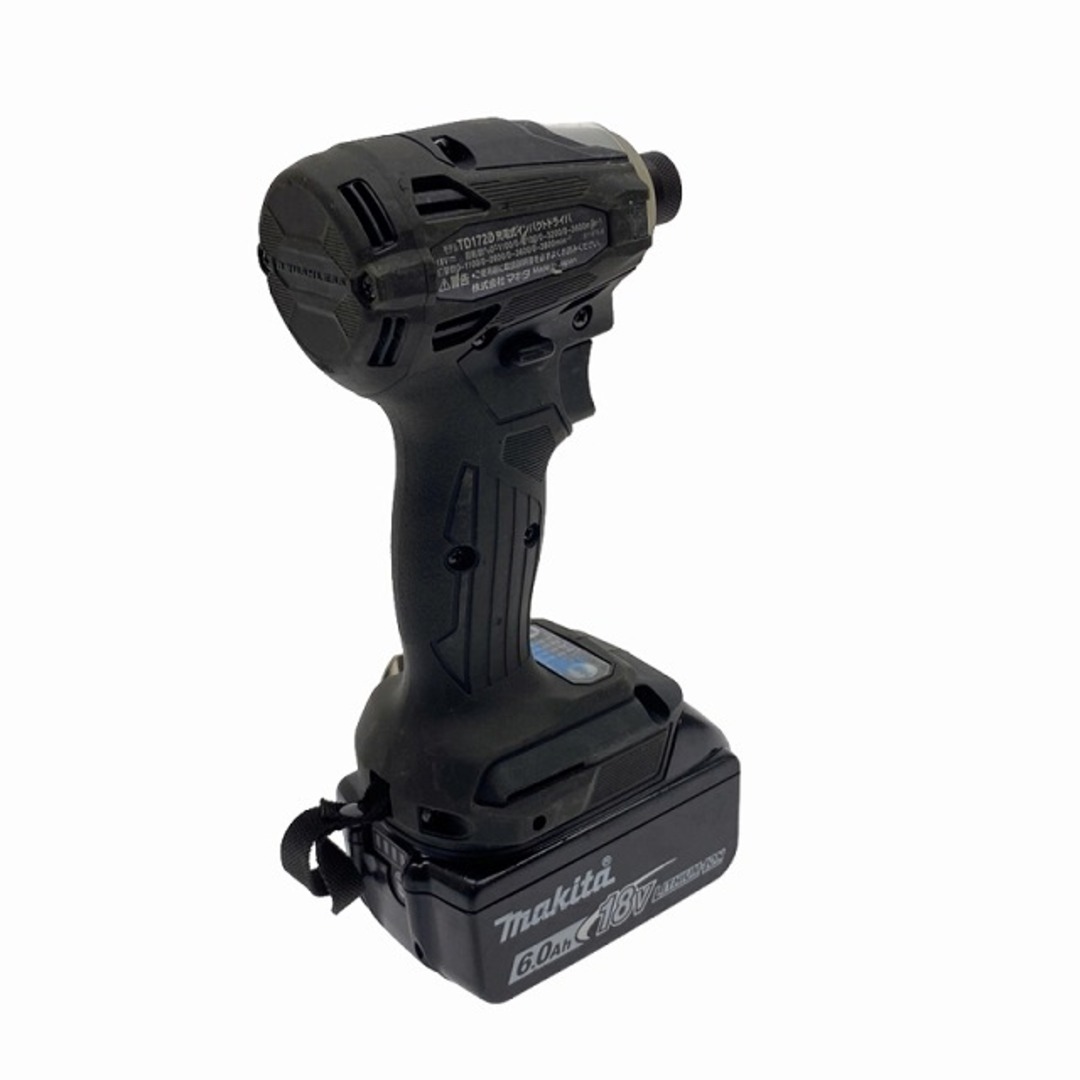 Makita(マキタ)の☆中古品☆makita マキタ 18V 充電式インパクトドライバ TD172DRGXB 黒 ブラック バッテリー2個(18V 6.0Ah) 充電器 ケース付き 87983 自動車/バイクのバイク(工具)の商品写真