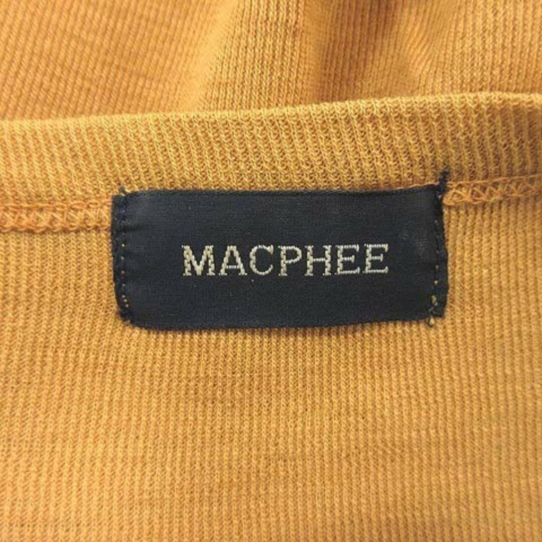 MACPHEE(マカフィー)のマカフィー トゥモローランド ニット カットソー 五分袖 ウール 黃 レディースのトップス(ニット/セーター)の商品写真