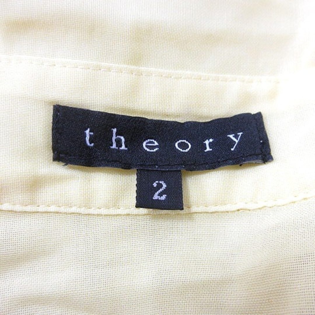 theory(セオリー)のセオリー theory シャツ 半袖 シアー 2 黄色 イエロー /MN レディースのトップス(シャツ/ブラウス(長袖/七分))の商品写真