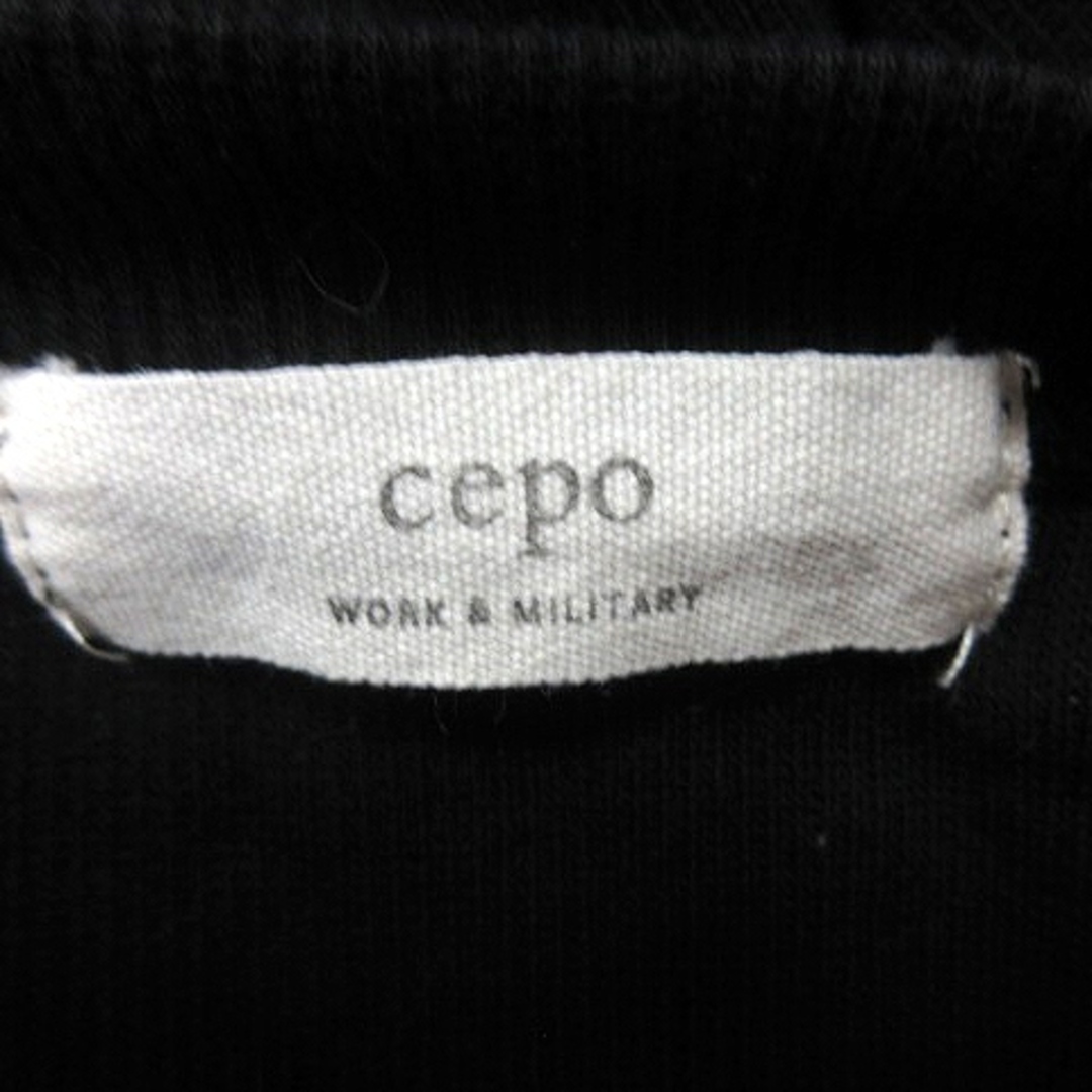 CEPO(セポ)のセポ CEPO カーディガン 七分袖 M 黒 ブラック /RT レディースのトップス(カーディガン)の商品写真