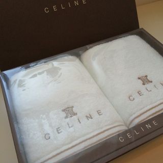 ♪【新品未使用】CELINE セリーヌ フェイスタオル2枚セット♪