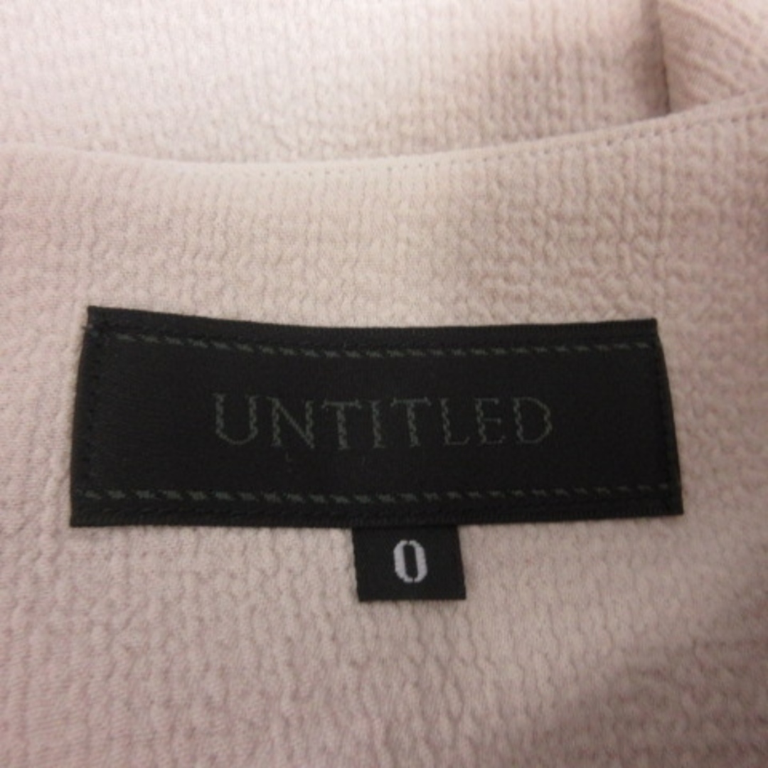 UNTITLED(アンタイトル)のアンタイトル  ワンピース ひざ丈 半袖 0 ベージュ /YI レディースのワンピース(ひざ丈ワンピース)の商品写真