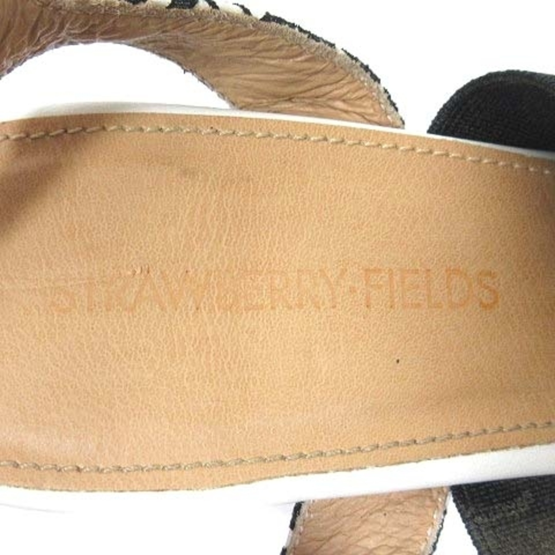 STRAWBERRY-FIELDS(ストロベリーフィールズ)のストロベリーフィールズ サンダル レザー スエード チャンキーヒール 22.5 レディースの靴/シューズ(サンダル)の商品写真