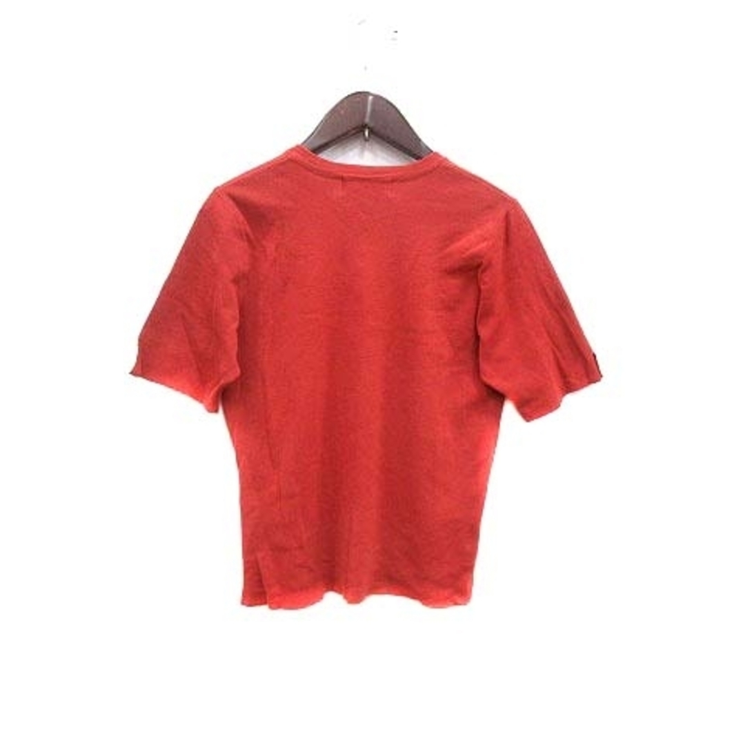 Simplicite(シンプリシテェ)のシンプリシテェ SIMPLICITE ニット カットソー 半袖 赤 レッド レディースのトップス(ニット/セーター)の商品写真