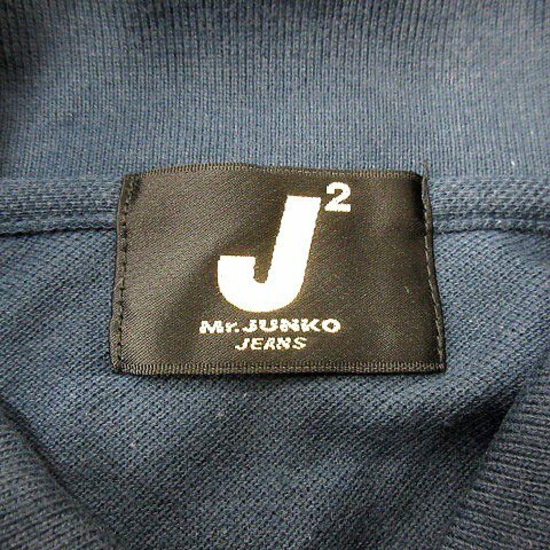 Mr.Junko(ミスタージュンコ)のミスタージュンコ Mr.JUNKO ポロシャツ ワンポイント 半袖 L 紺 メンズのトップス(ポロシャツ)の商品写真