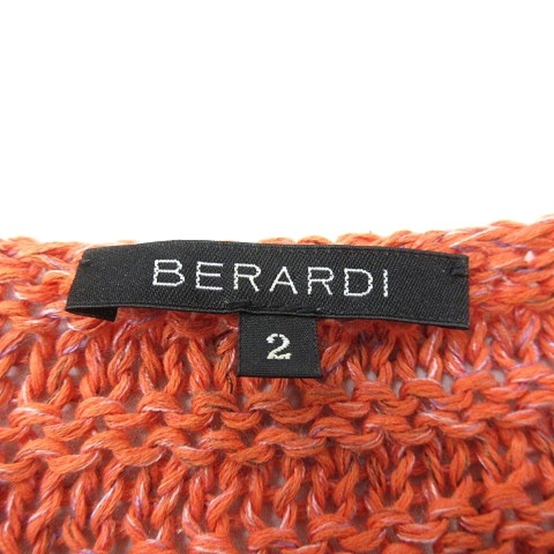 ベラルディ BERARDI ニット カットソー 長袖 2 オレンジ /MN レディースのトップス(ニット/セーター)の商品写真